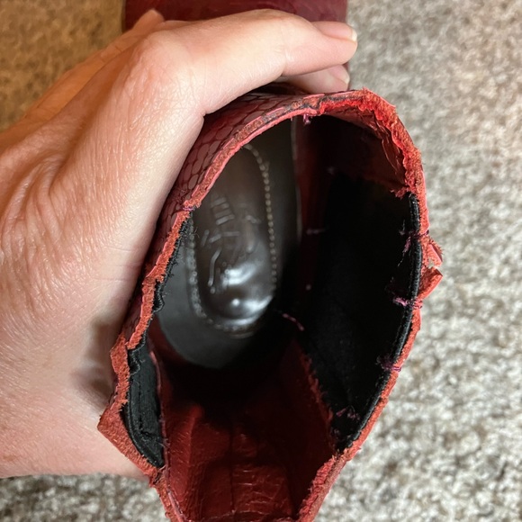 Freebird by Steven “Paula” Booties – Size 8 – Red/Brown Croc – EUC - Picture 8 of 12